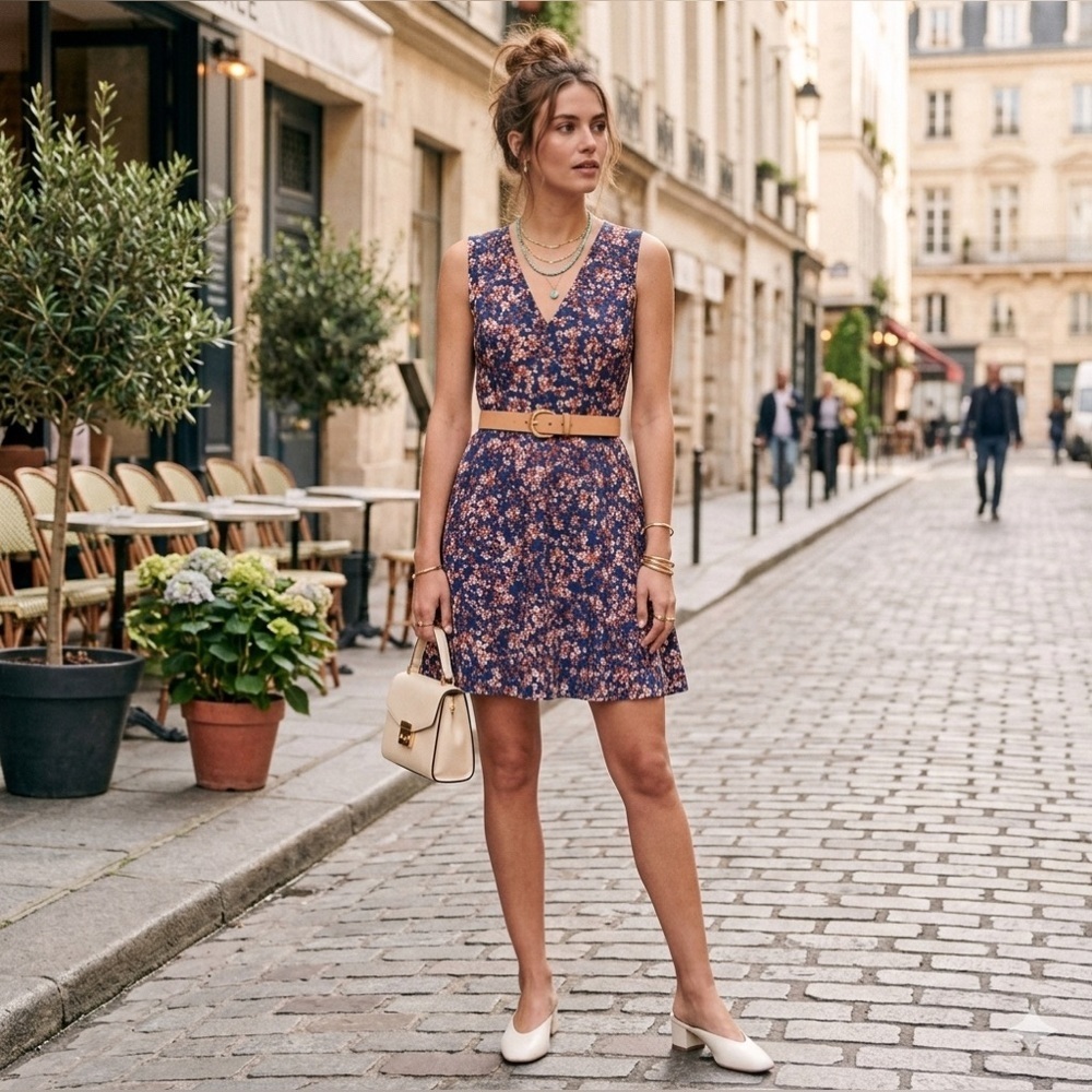 Current Air dress size Med floral print with pockets NWT